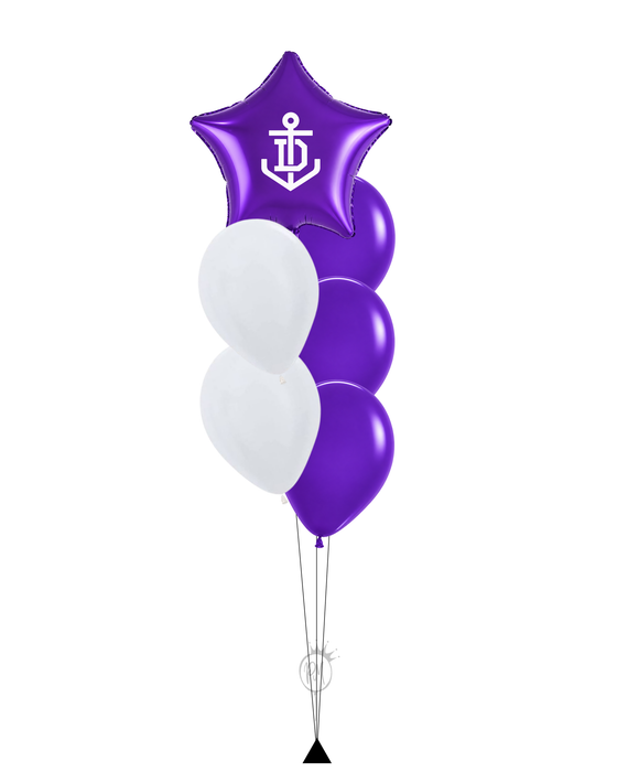 Fremantle Dockers 5 Balloon Bouquet