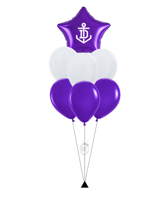 Fremantle Dockers 7 Balloon Bouquet