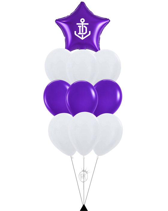 Fremantle Dockers 10 Balloon Bouquet