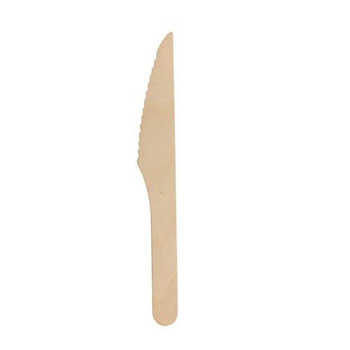 Cutlery Knife Wooden FSC Certified 165mm 50 Pack