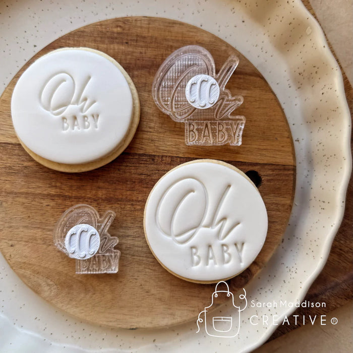 Oh Baby Impression Stamp (Sarah Maddison Creative) 60mm