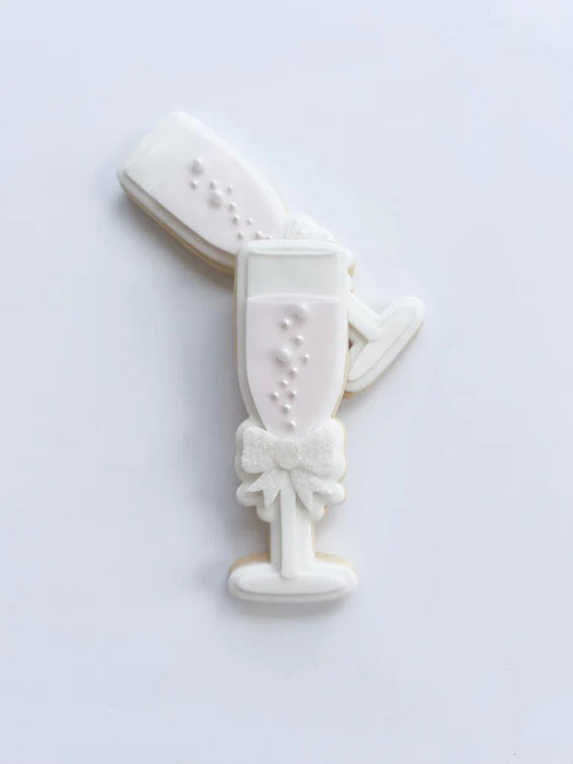 Champagne Glass with Bow Debosser And Cutter