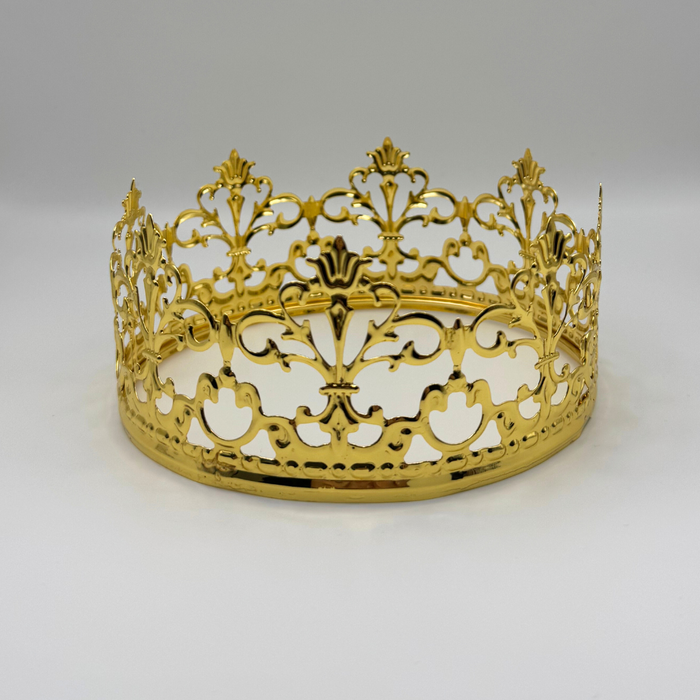 Gold Crown Cake Topper – 13cm