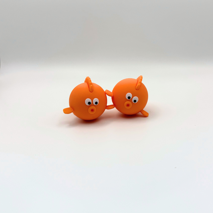 Cake Topper Figurine - Orange Fish 2pc
