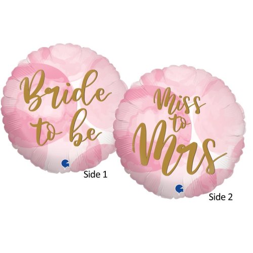 18inch Foil Balloon - Bride To Be (Double Sided)