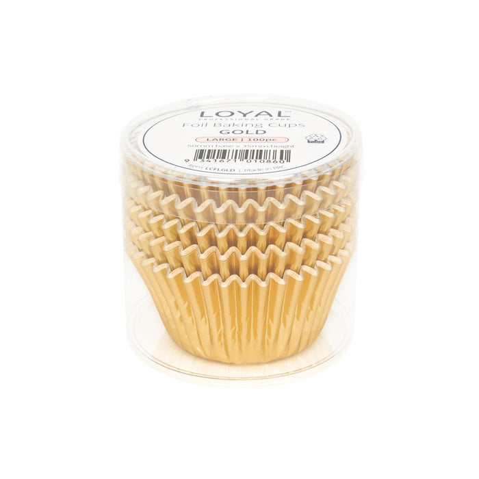 LOYAL Foil Baking Cups Gold - Large (100pc)