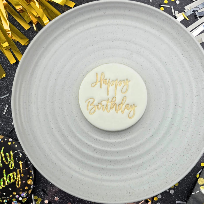 Happy Birthday V4 Embosser 60mm