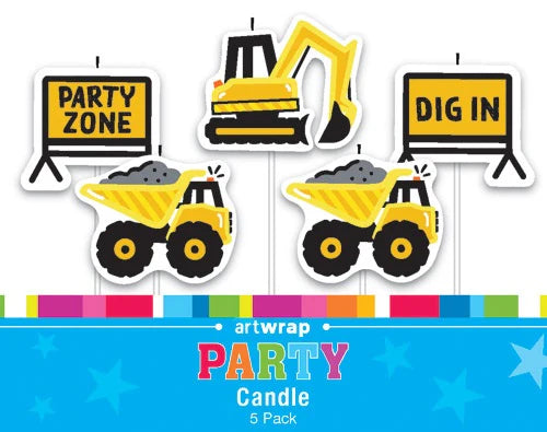 Construction Candles 5pc