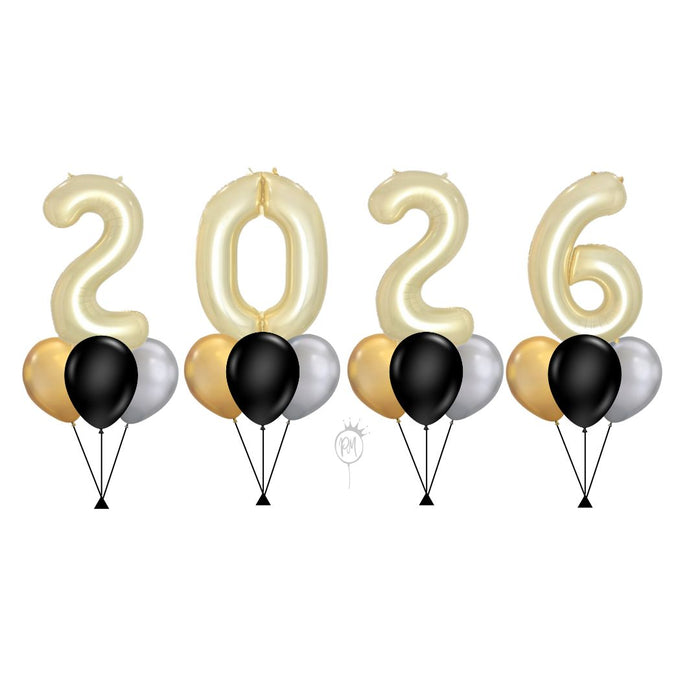 2026 New Years Number Balloon Package