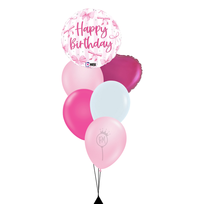 Pretty Pink Bow Birthday Foil Balloon