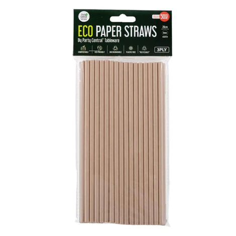 Eco Paper Straws 50pk