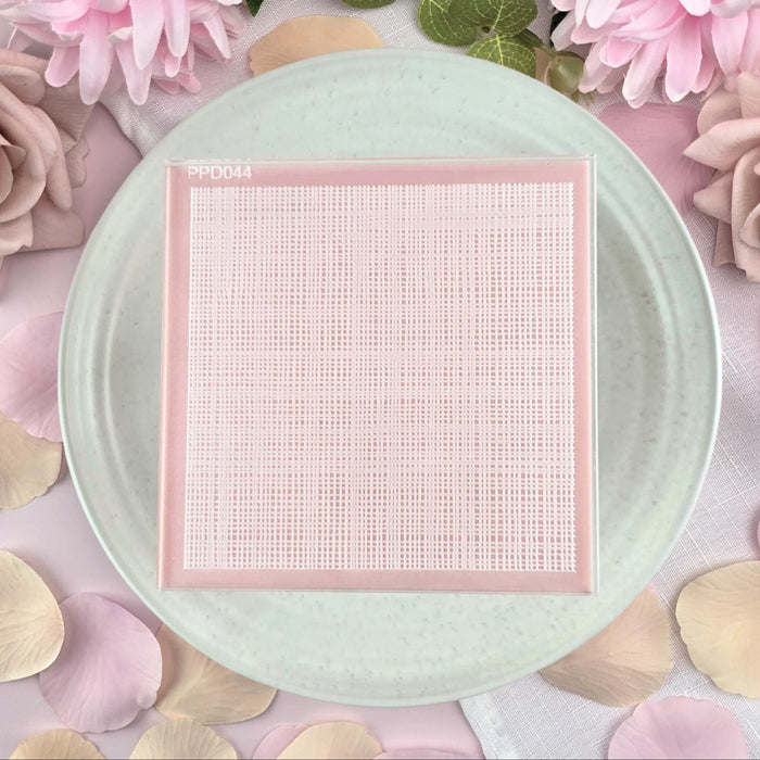 Linen Pattern Plate Debosser