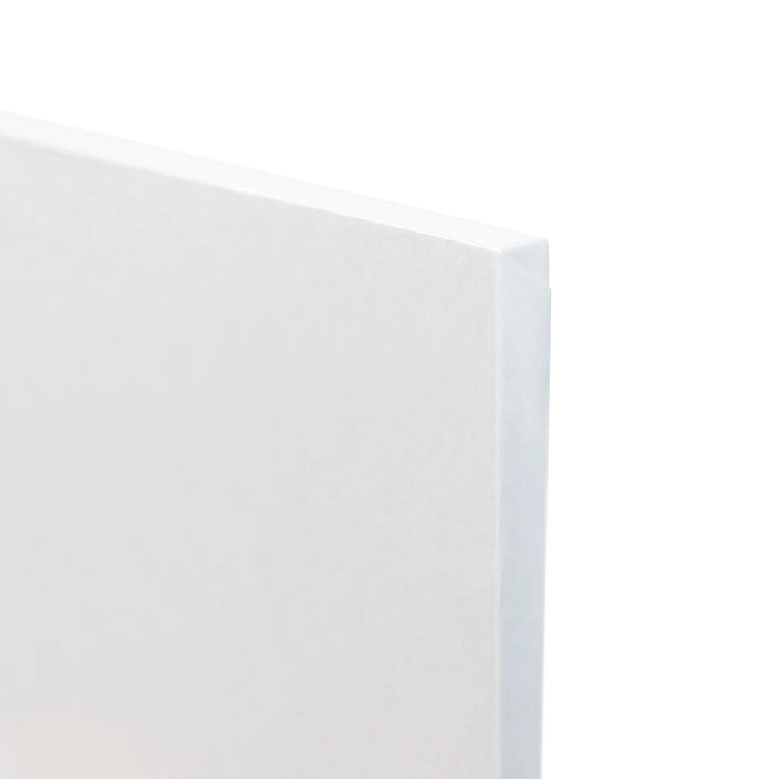 10mm Masonite Rectangle White Board (10x20")