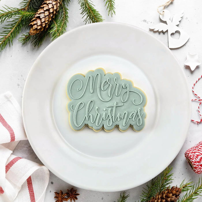 Merry Christmas Cutter & Debosser Set