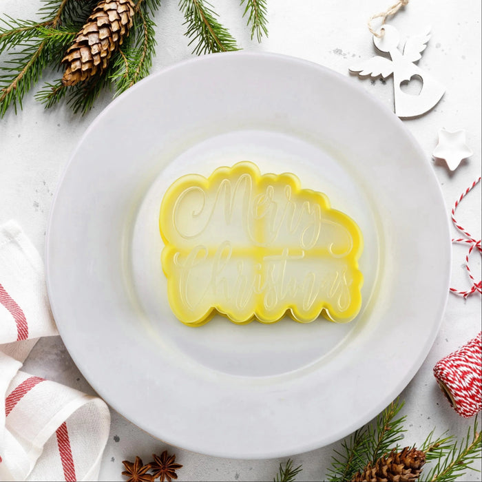 Merry Christmas Cutter & Debosser Set
