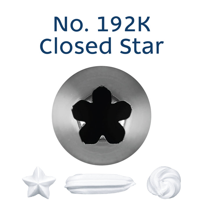 No. 192K Closed Star Piping Tip