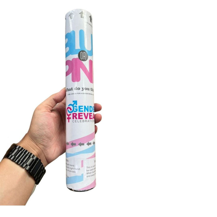 Gender Reveal Confetti & Powder Popper (1)