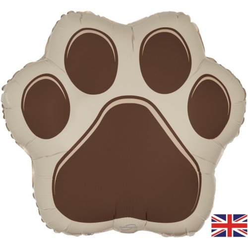20inch Foil Balloon - Brown Paw