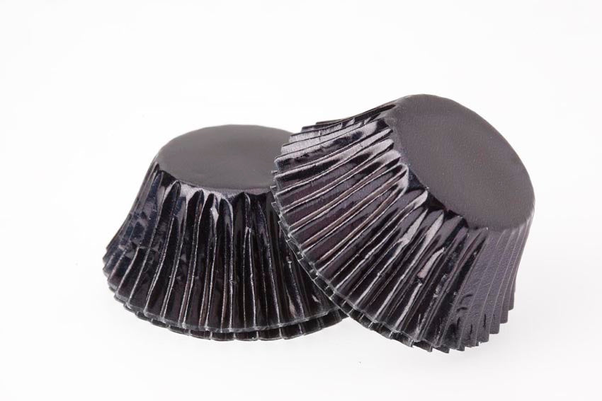 Bulk Sleeve - Foil Cupcake Cups - Qty 500 - Black