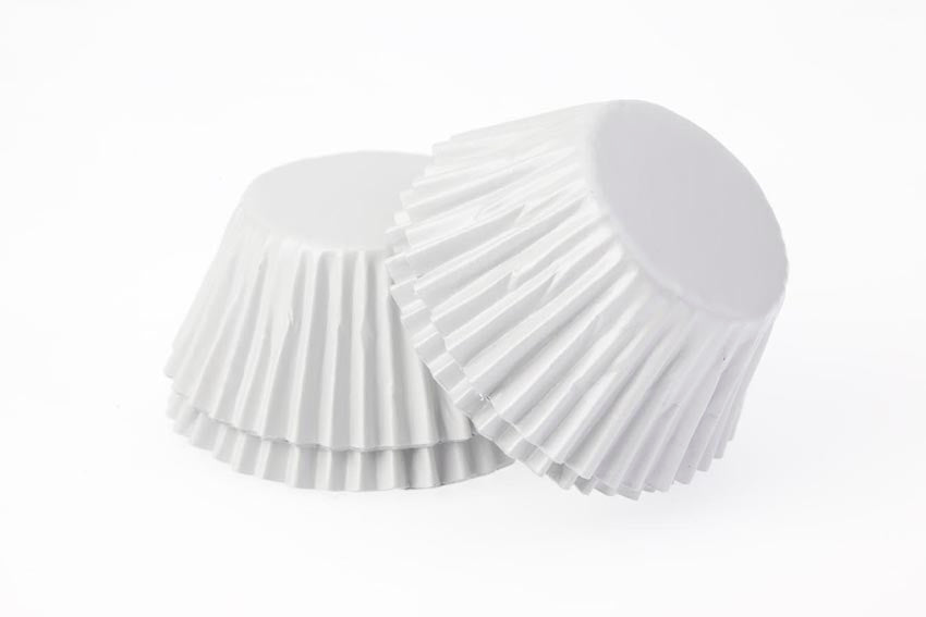Bulk Sleeve - Foil Cupcake Cups - Qty 500 - White