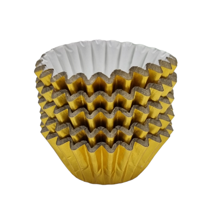 #360 Mini Baking Cups 100pk - Gold Foil