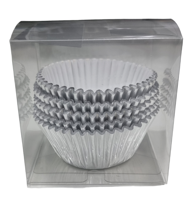 #550 Large Baking Cups 100pk - Silver Foil