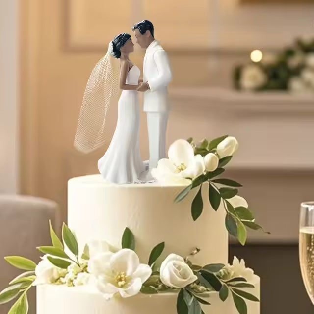 African Couple Wedding Cake Topper