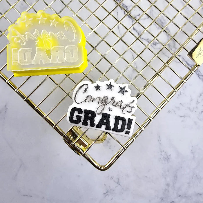 Mini Congrats Grad Cutter and Debosser Set