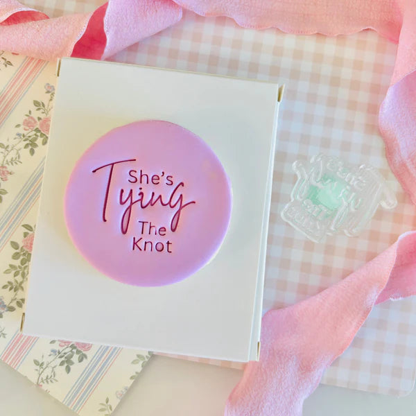 She's Tying The Knot Text Stamp (SweetP)