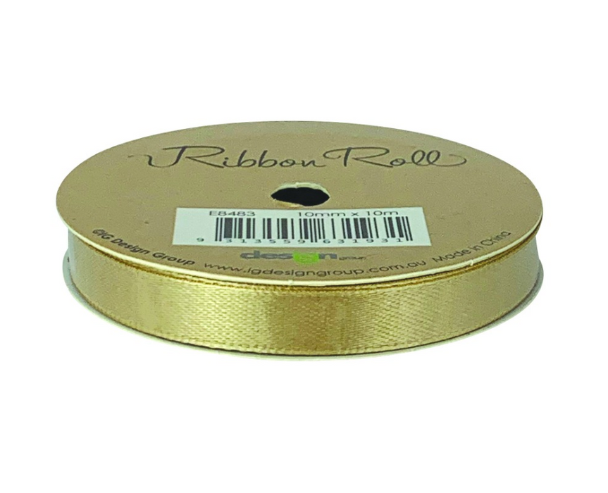Ribbon Roll 10mm x 10m - Gold