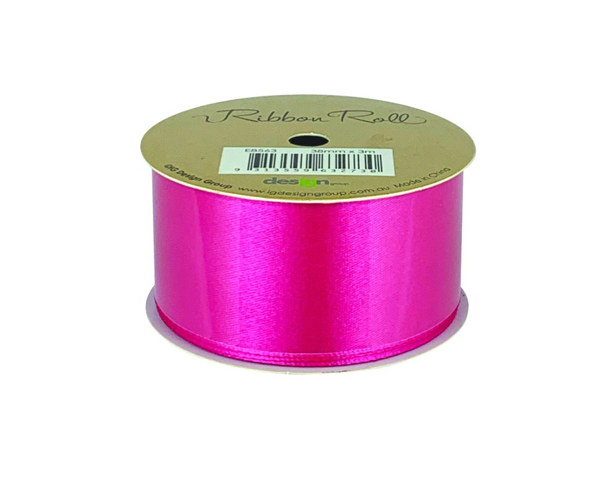 Ribbon Roll 38mm x 4m - Hot Pink