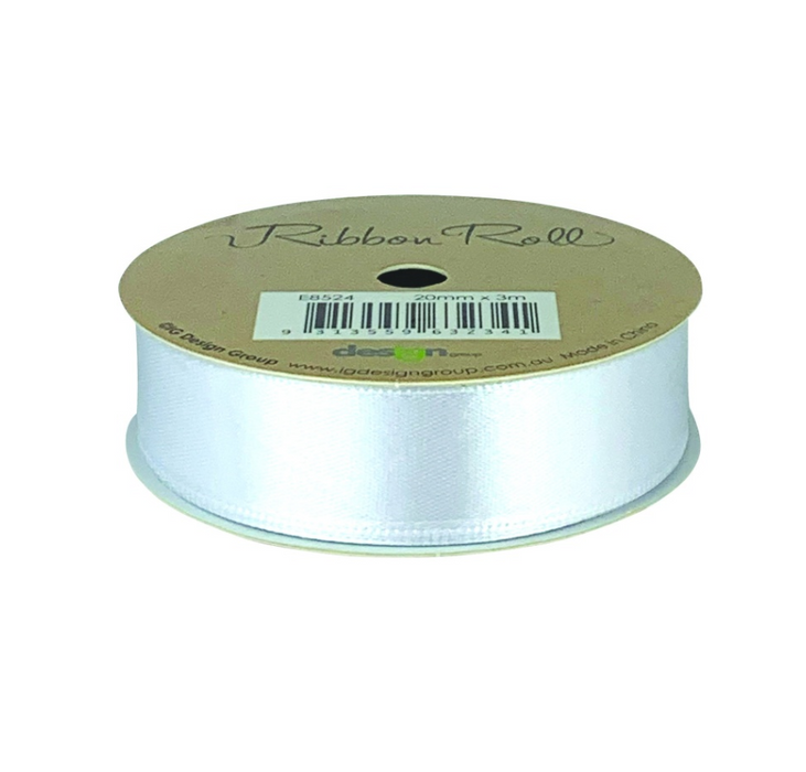 Ribbon Roll 20mm x 3m - White