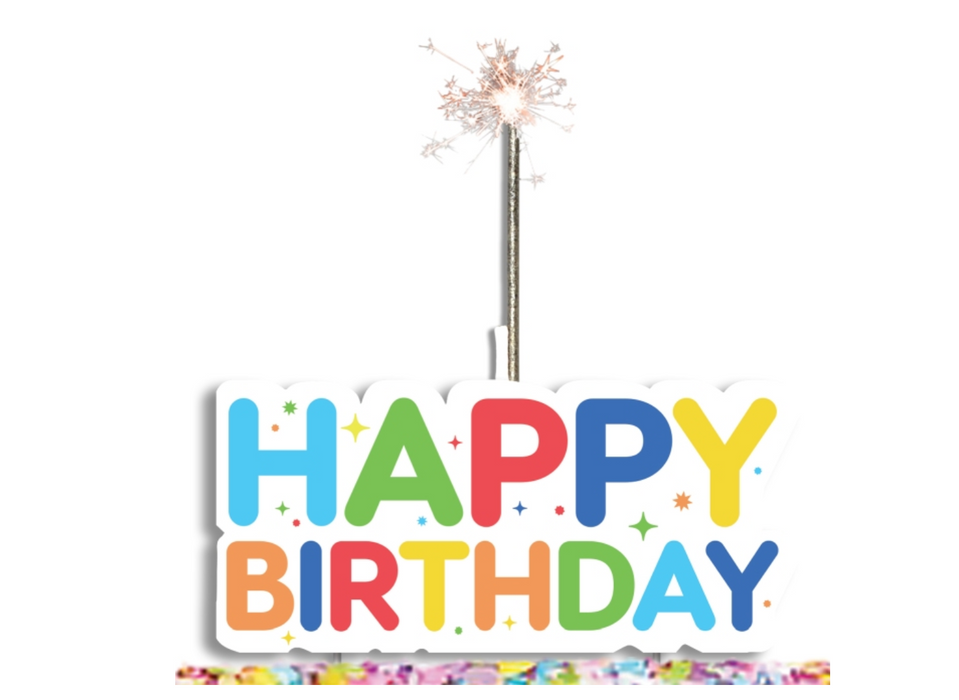 Sparkler Candle Happy Birthday 1pc