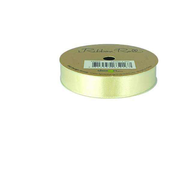 Ribbon Roll 15mm x 6m Cream
