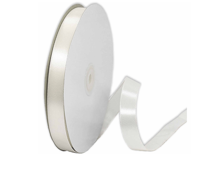 Satin Ribbon Roll 15mm x 91m Cream