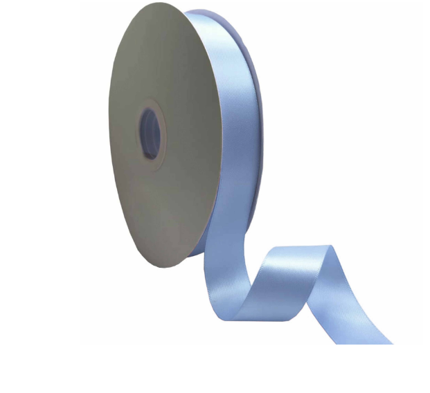 Satin Ribbon Roll 25mm x 91m Baby Blue