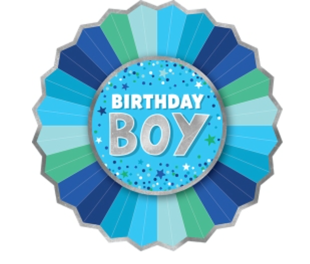 Paper Birthday Badge - Boy