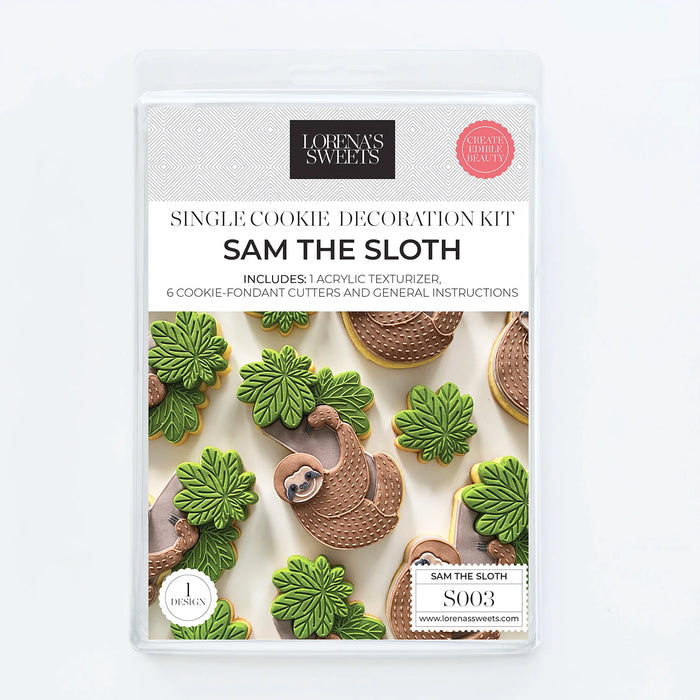 Lorena's Sweets - Sam The Sloth Single Cookie Kit