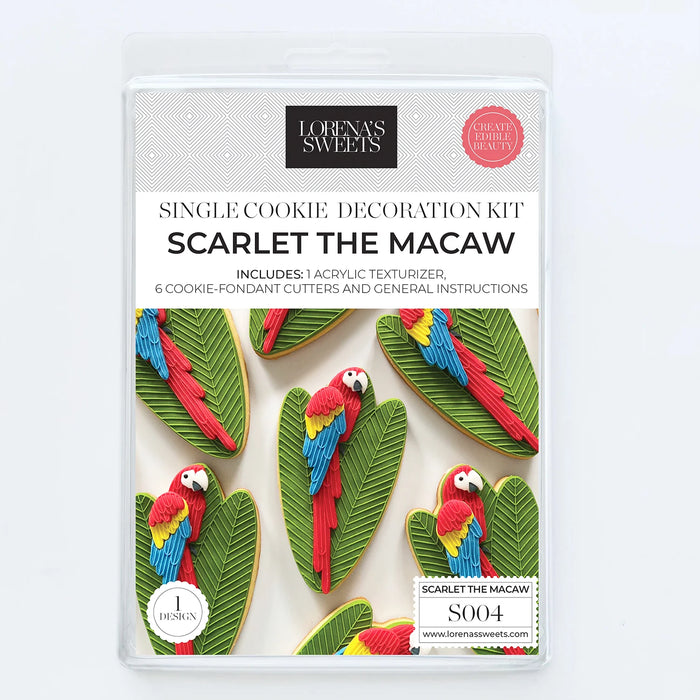 Lorena's Sweets - Scarlet The Macaw Single Cookie Kit