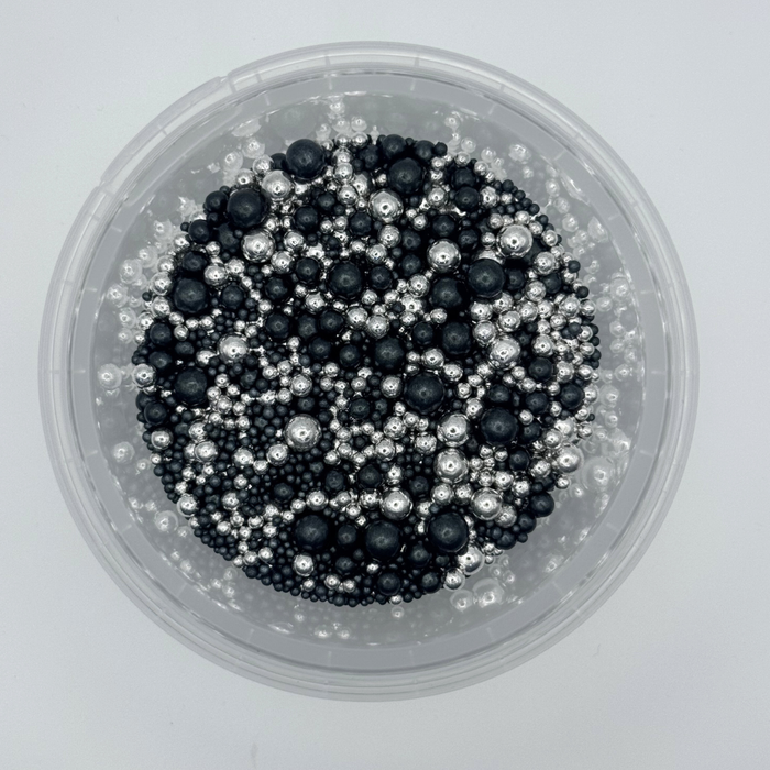 Sprinkle Mix - Black & Bling 100g