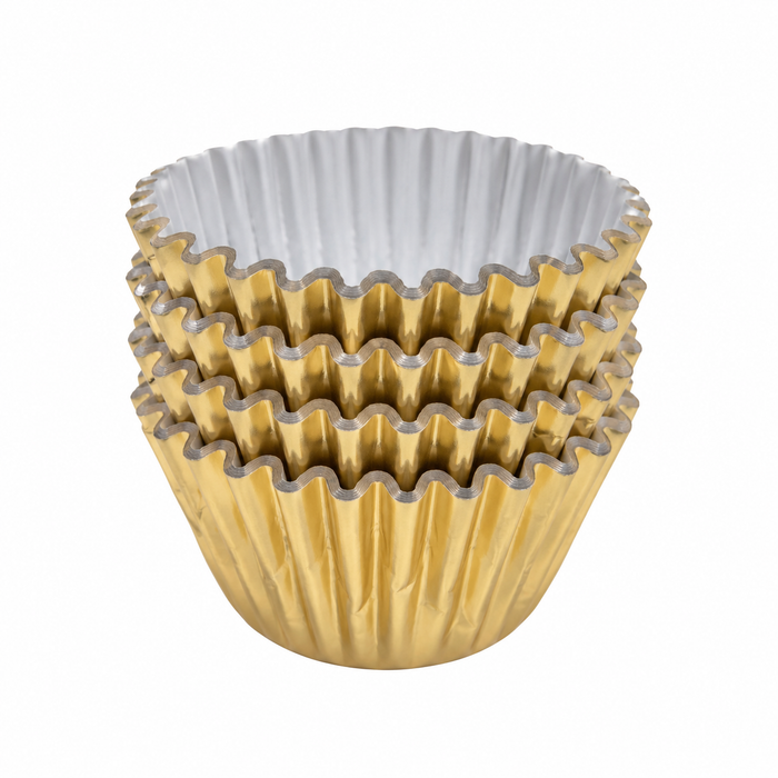 #360 Mini Baking Cups 100pk - Gold Foil