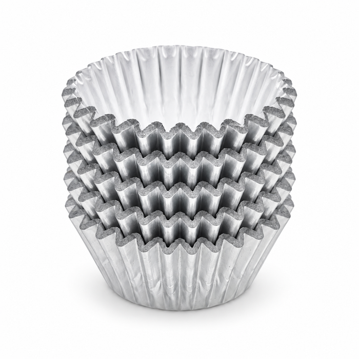 #360 Mini Baking Cups 100pk - Silver Foil