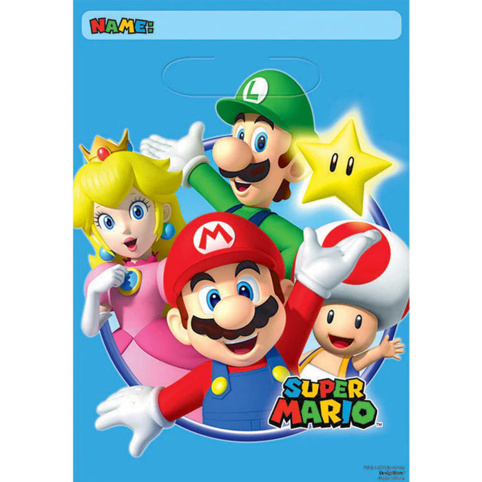 Super Mario Party Loot Bags 8pk