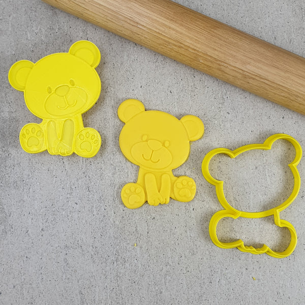 Teddy Bear Cutter & Debosser Set