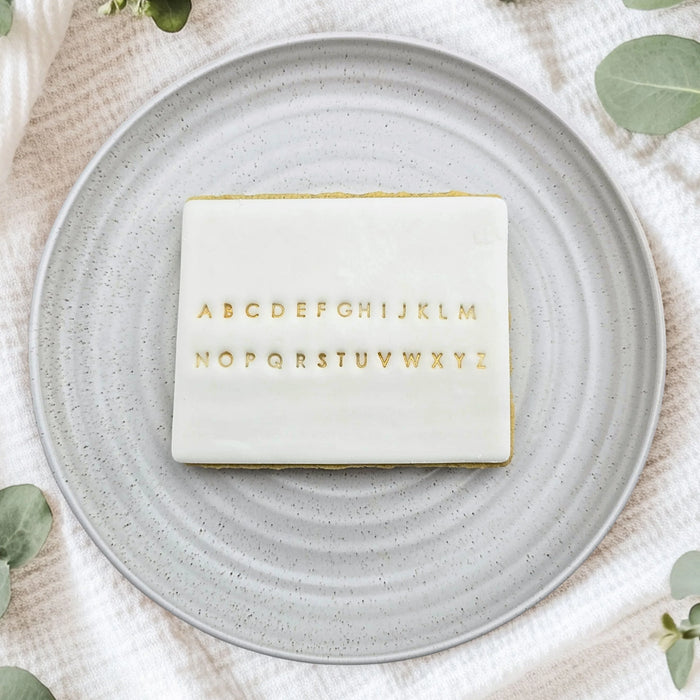 Tiny Upper Case Letter Stamps