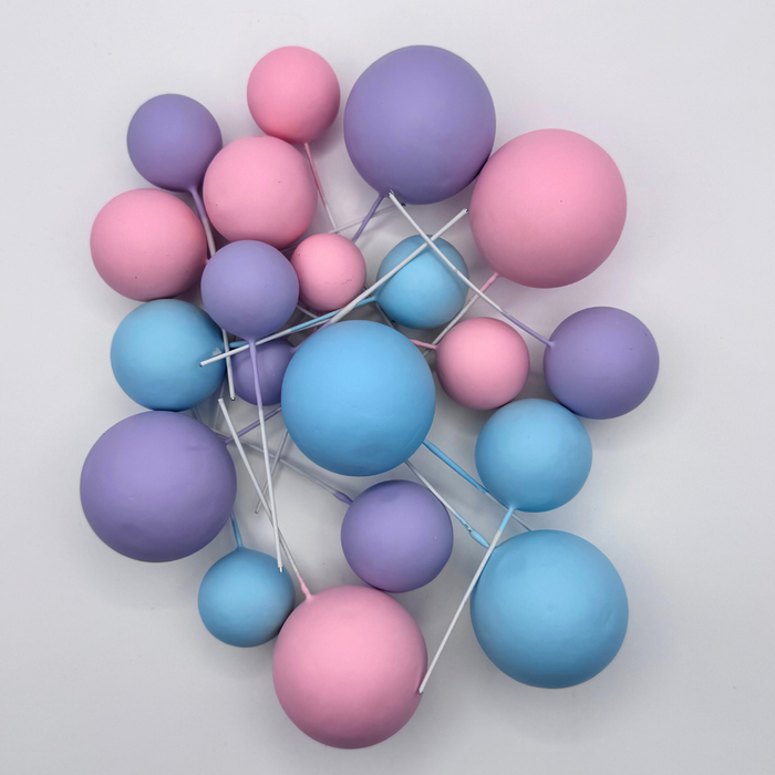 Cake Ball Toppers 20pc - Dreamy Pastels