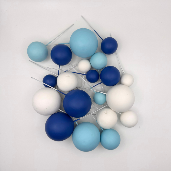 Cake Ball Toppers 20pc - Blue Dreams
