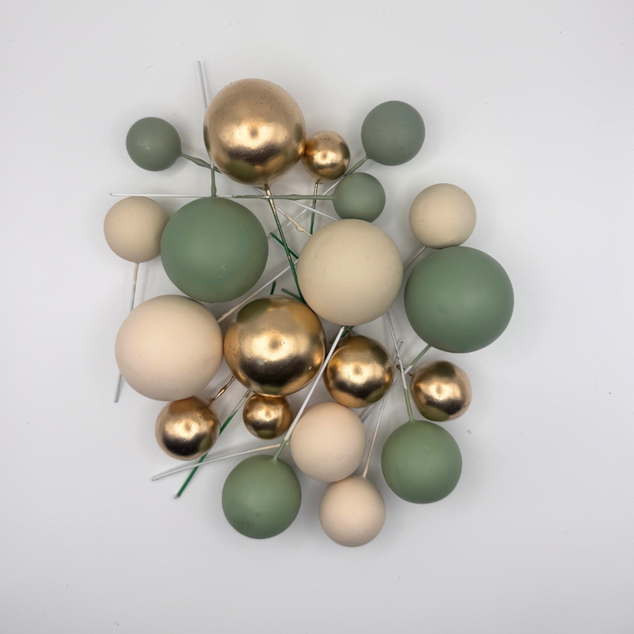 Cake Ball Toppers 20pc - Sage Luxe