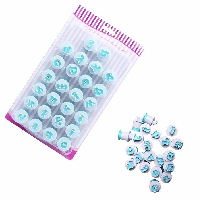 Mini Lowercase Alphabet Plunger Cutters