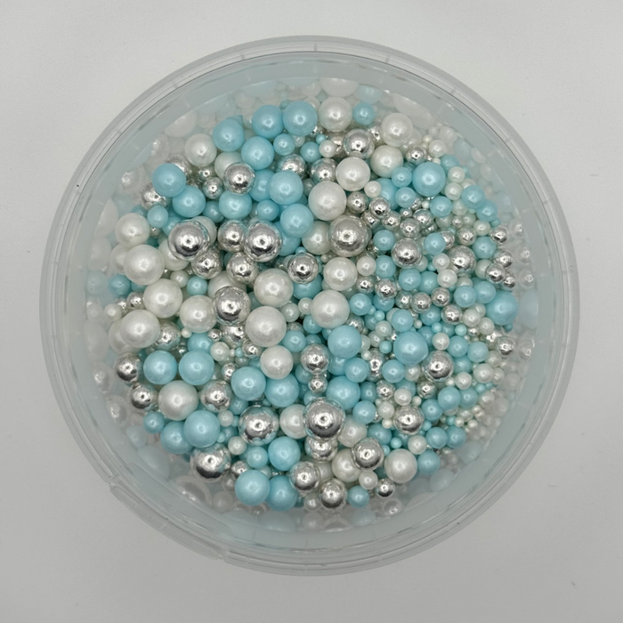 Sprinkle Mix - Blue Luxe Pearls Mix 100g